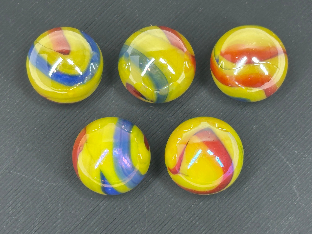 CUSTOM SET Glass Game Marbles 16mm LOT OF 5 (You Choose Color)