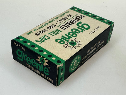 Vintage 1960's Mattel Greenie Perforated Roll Caps (30 Rolls -1500 Shots) Sealed Box NOS