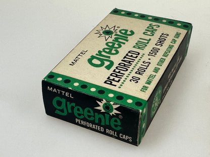 Vintage 1960's Mattel Greenie Perforated Roll Caps (30 Rolls -1500 Shots) Sealed Box NOS