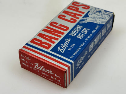 Vintage KILGORE No. 2504 Repeating Paper Roll Caps SEALED Box for Cap Gun Pistols