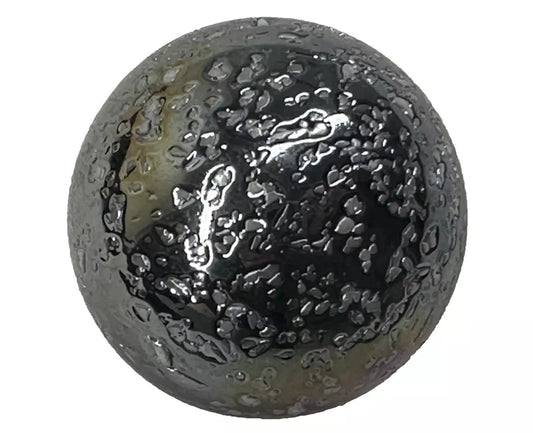 50mm (2") SNOWBALL Glitter Confetti Marbles glass Ball Toe Breaker