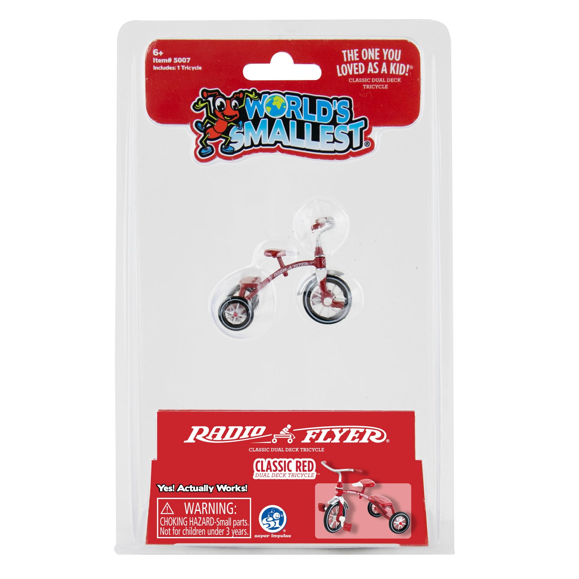 World's Smallest Radio Flyer® Classic Red Dual Deck Tricycle