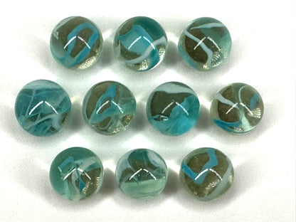 CUSTOM SET Glass Game Marbles 16mm LOT OF 10 (You Choose Color)