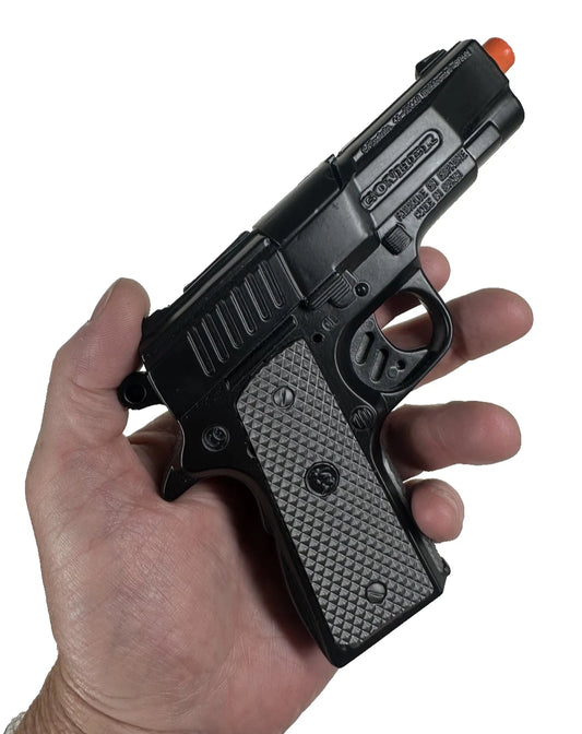 TOY Diecast BERETTA Compact 1911 Metal Ring Cap Pistol Gun Capgun Spain