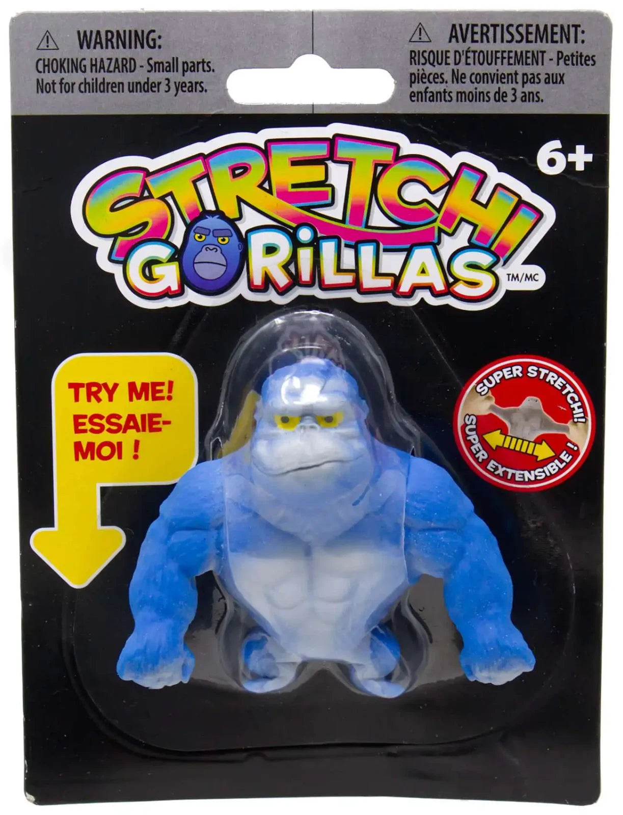 3" Stretchy Gorillas Toy Squishy Fidget Squeeze RANDOM COLOR