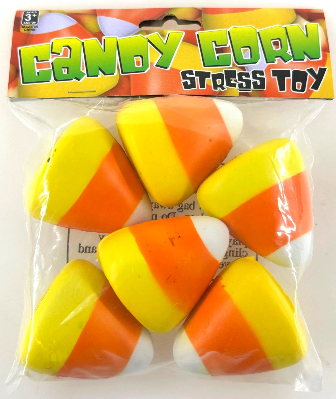 (6 Pack) CANDY CORN Foam Squishy Toy Fidget Squeeze Halloween
