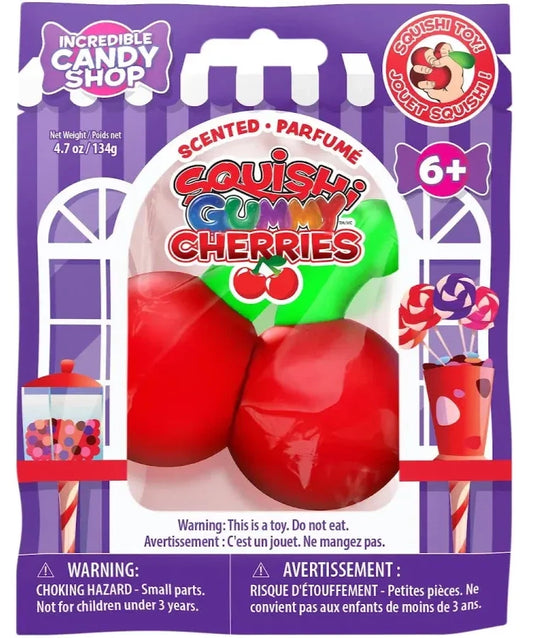 SQUISHY GUMMY CHERRIES Stretchy TOY Fidget Squeeze Viral TIKTOK Candy Scented