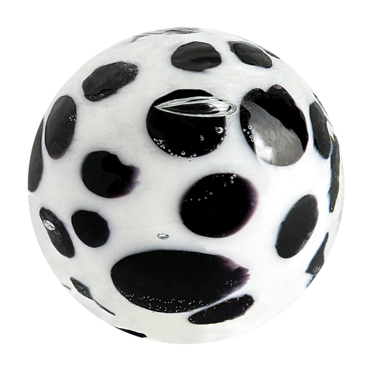 DALMATION Handmade Art Glass Collector Marble~22mm