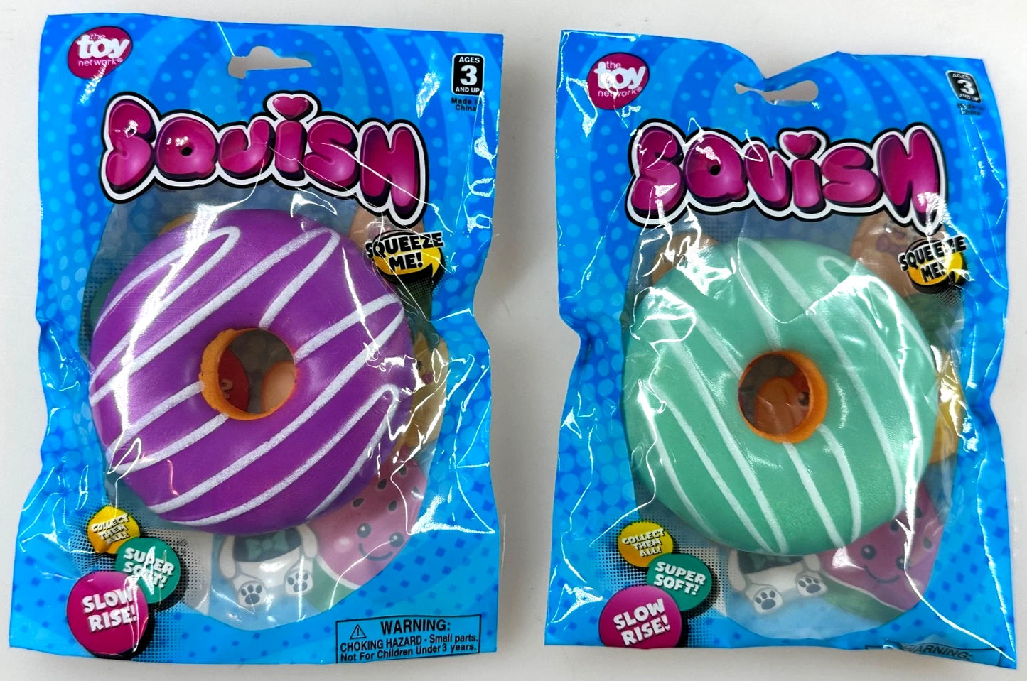 Share (Set of 2) DONUT Squishy Toy Fidget Squeeze