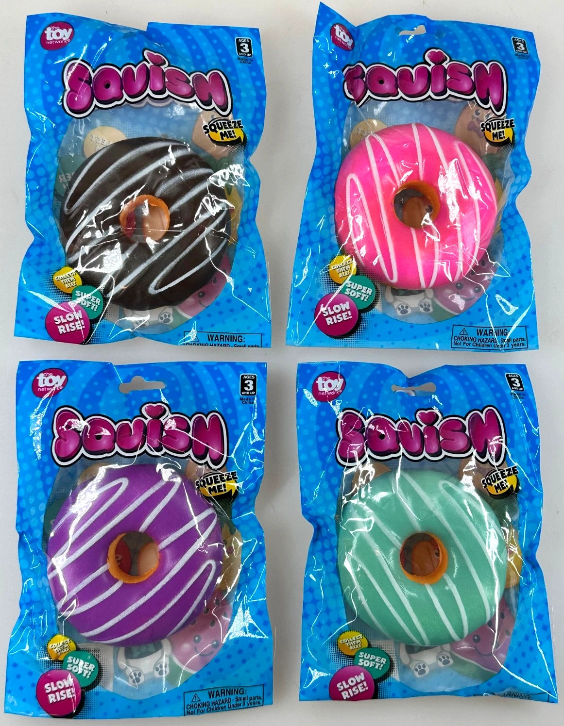 Share (Set of 2) DONUT Squishy Toy Fidget Squeeze