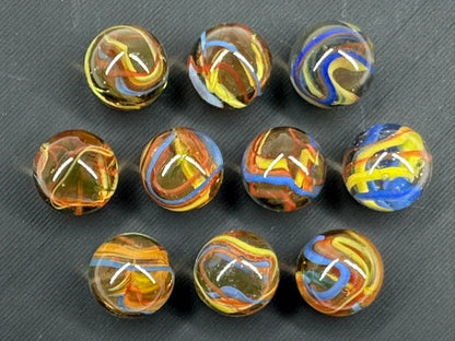 CUSTOM SET Glass Game Marbles 16mm LOT OF 10 (You Choose Color)