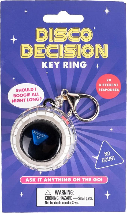 DISCO DECISION BALL Magic 8 Question Answer Key Ring
