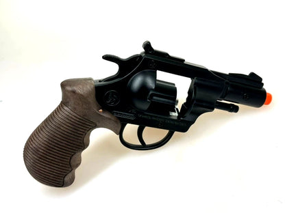 TOY 38 MAGNUM Snub Nose Diecast Metal Ring Cap Gun Revolver Capgun Police Spain (38/6)