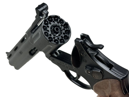 TOY Colt Python BLACK 357 MAGNUM Zombie Diecast Metal 12 Shot Ring CAP GUN Spain 123/6