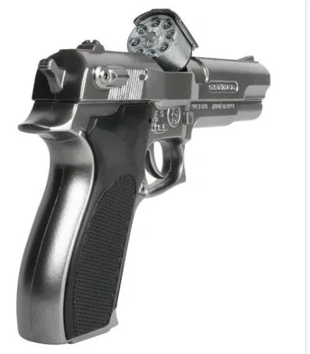 TOY Diecast S&W 45 Auto Police Metal Ring Cap Pistol Gun Capgun Spain LARGE (45/0)