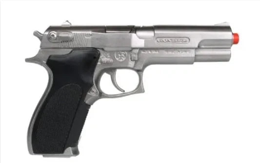TOY Diecast S&W 45 Auto Police Metal Ring Cap Pistol Gun Capgun Spain LARGE (45/0)