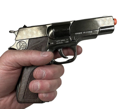 TOY Diecast 1911 COLT ARMY Automatic Metal Ring Cap Pistol Gun Capgun Spain (125/0)