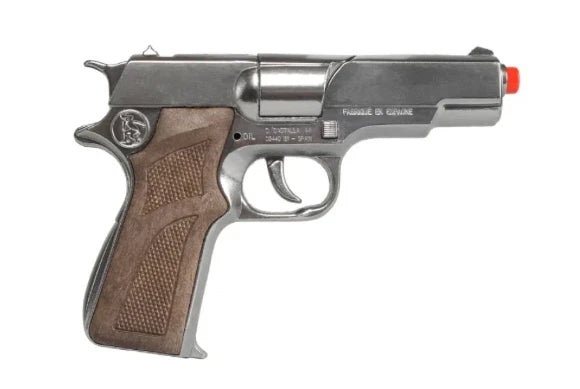 TOY Diecast 1911 COLT ARMY Automatic Metal Ring Cap Pistol Gun Capgun Spain (125/0)