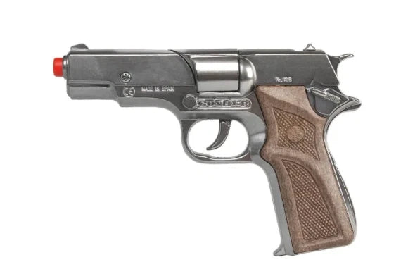 TOY Diecast 1911 COLT ARMY Automatic Metal Ring Cap Pistol Gun Capgun Spain (125/0)