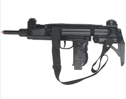 12 Shot TOY Cap UZI Submachine Gun Commando Capgun Gonher Spain (134/6)