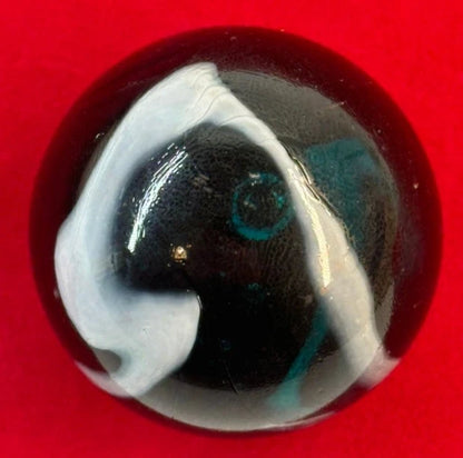 Toe Breaker 50mm (2") AEGEAN translucent blue-green swirl Glass Marble