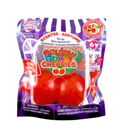 SQUISHY GUMMY CHERRIES Stretchy TOY Fidget Squeeze Viral TIKTOK Candy Scented