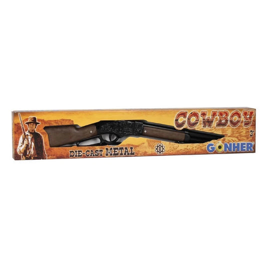 Share TOY LIL' HENRY (black) Lever Action Rifle Metal Cap Gun Capgun Gonher Spain (Copy)