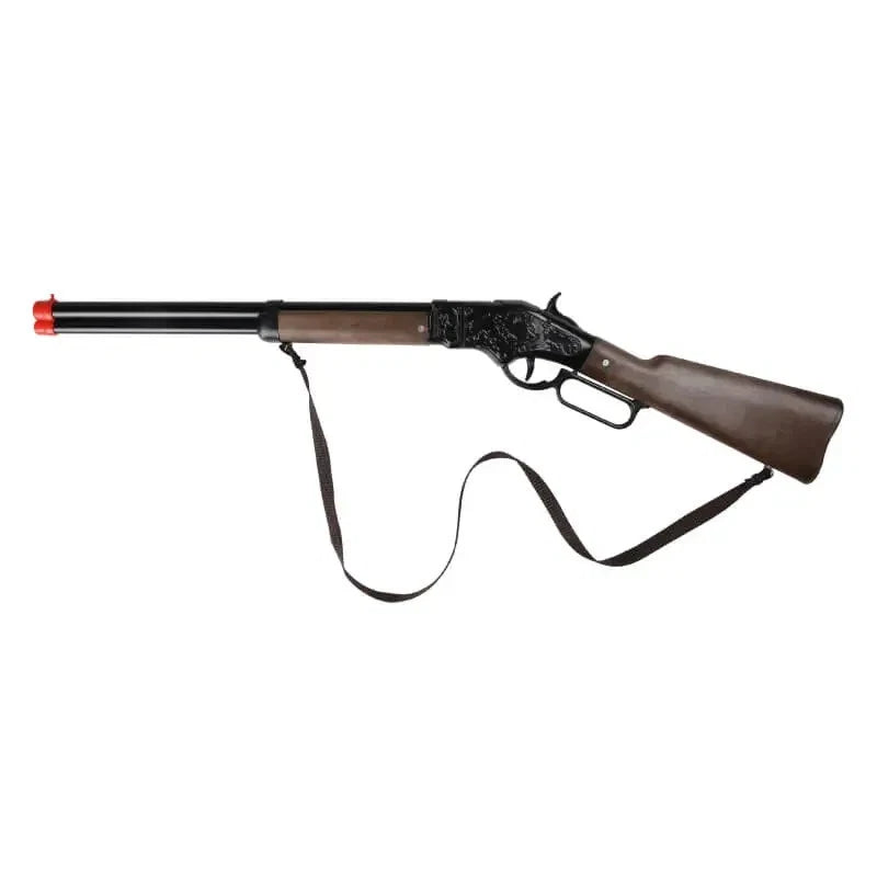 Share TOY LIL' HENRY (black) Lever Action Rifle Metal Cap Gun Capgun Gonher Spain (Copy)