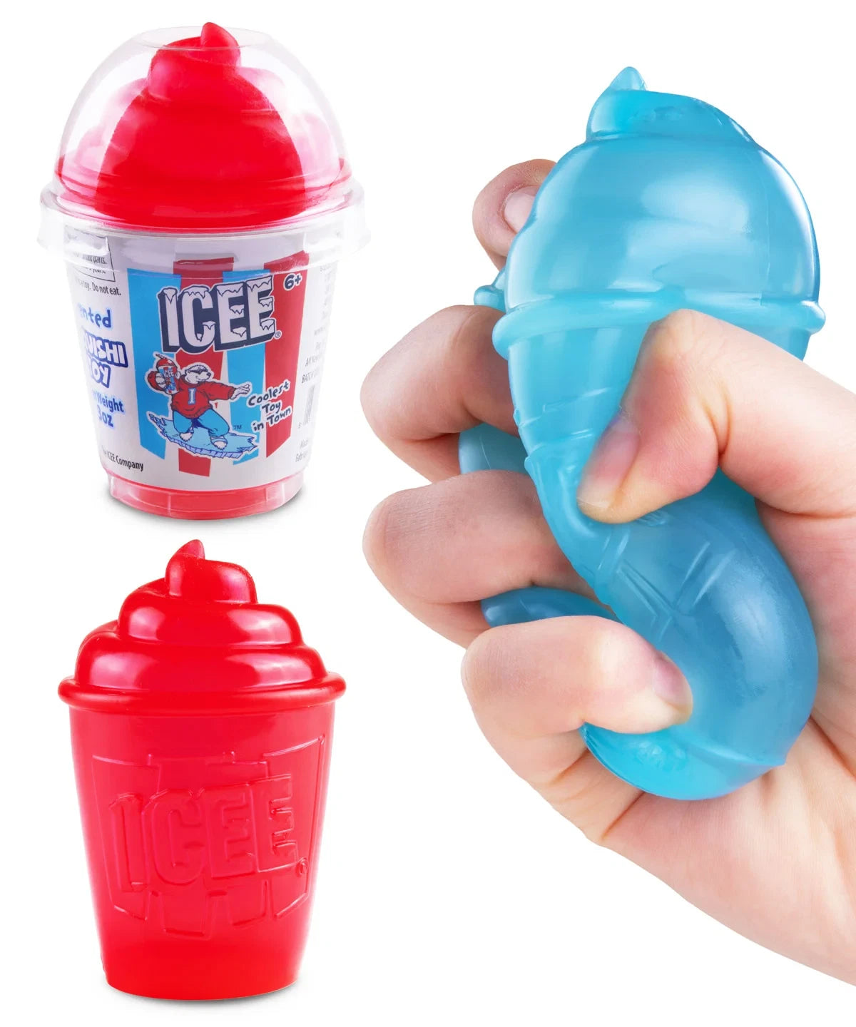1x ICEE Squishy Slushy Slurpee Fidget Squeeze TikTok Toy (Blue or Red) SCENTED