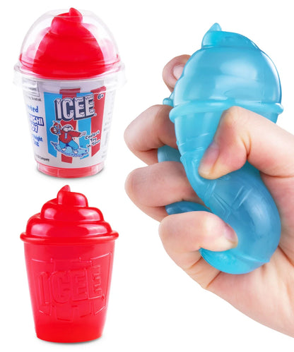 1x ICEE Squishy Slushy Slurpee Fidget Squeeze TikTok Toy (Blue or Red) SCENTED