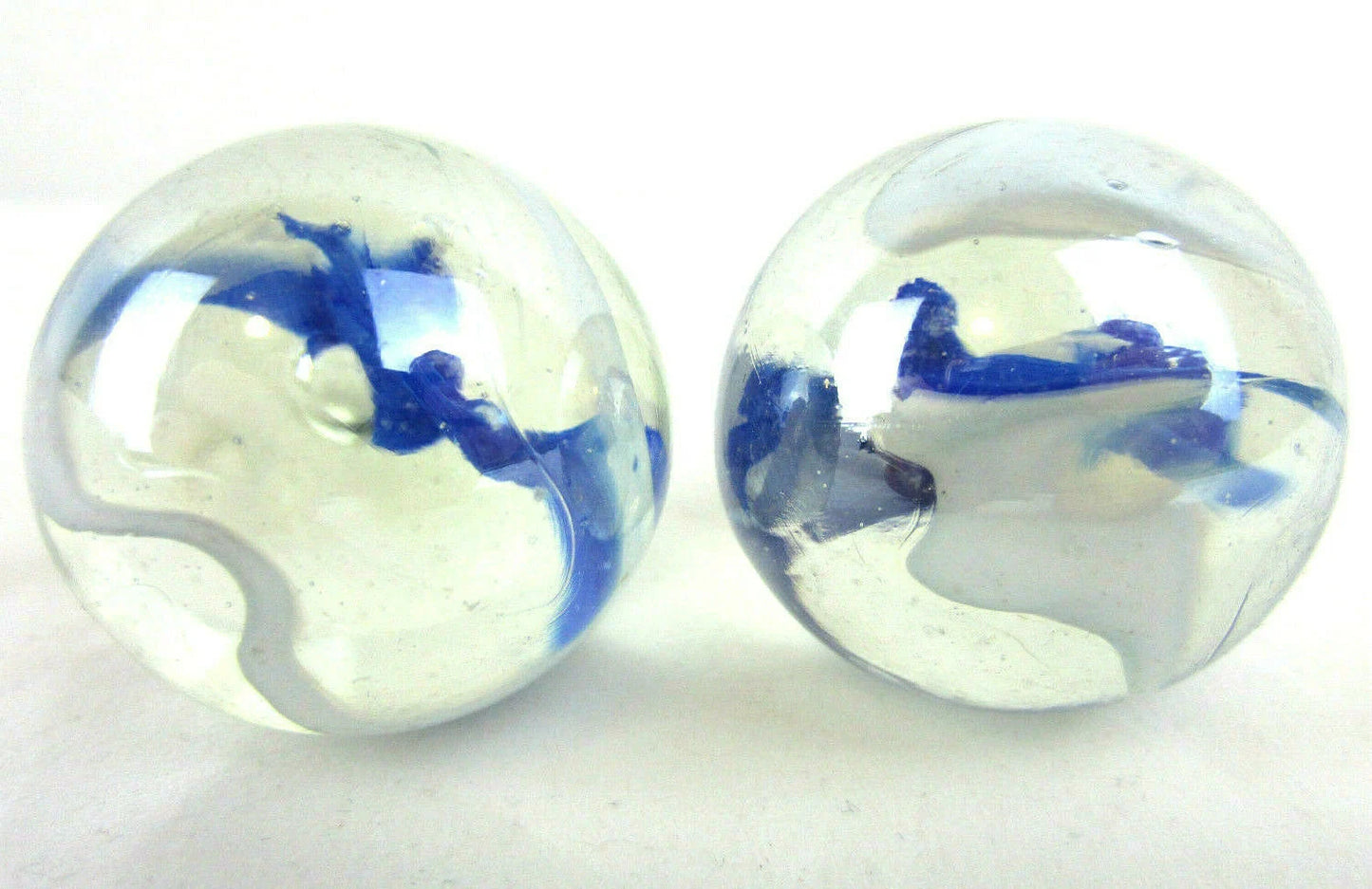 2 Boulders 35mm ARCTIC Clear Glass Marbles