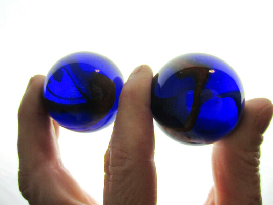 2 MAMMOTH 42mm DRAGONFLY Glass Marbles