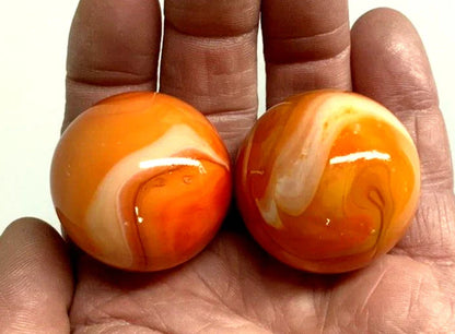 2 BOULDERS 35mmT-REX Glass Marbles