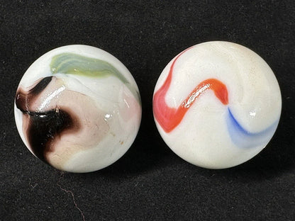 2 BOULDERS 35mm GLORY Glass Marbles