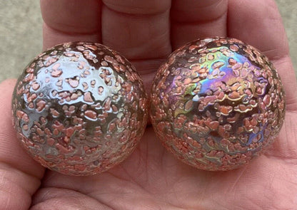 2 BOULDERS 35mm PRINCESS Glass Marbles