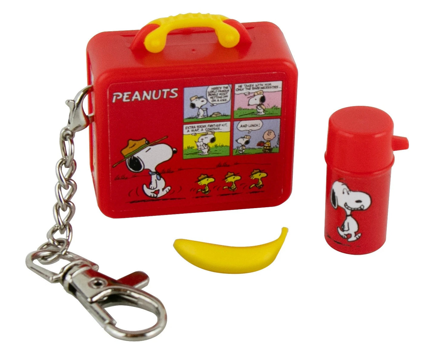 World's Smallest Snoopy Mini LUNCHBOX & Thermos Peanuts Toy Dollhouse Miniature