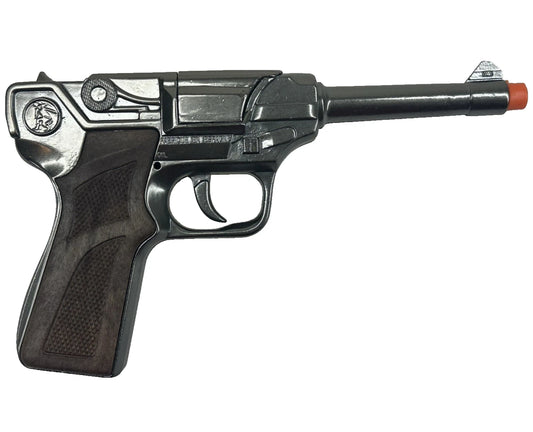 TOY German LUGER 9mm WWII Diecast Metal Ring Cap Pistol Gun CAPGUN Spain