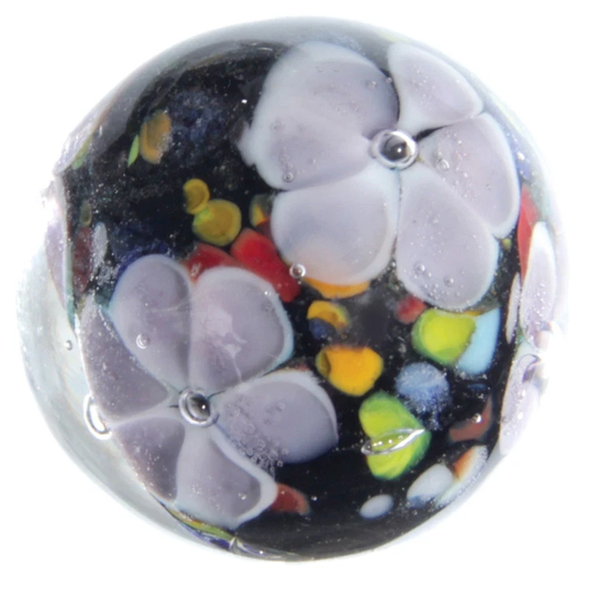 MAGNOLIA Handmade Art Glass Collector Marble~22mm