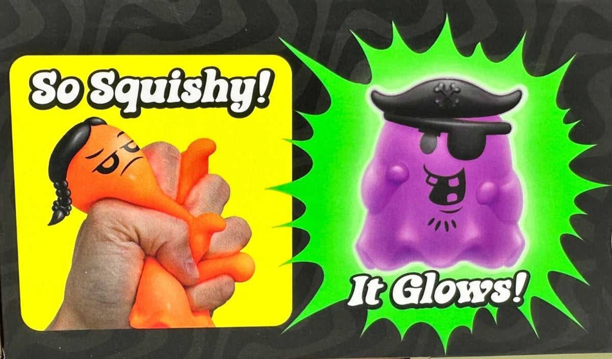 2026-NeeDoh GLOWY GHOST Costumed Glow-in-the-Dark Squishy Squeeze Toy RANDOM