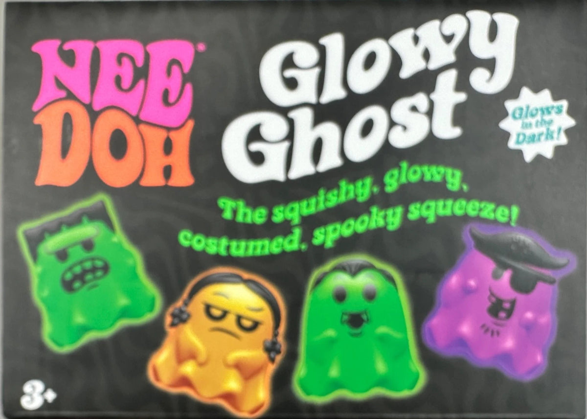 2026-NeeDoh GLOWY GHOST Costumed Glow-in-the-Dark Squishy Squeeze Toy RANDOM