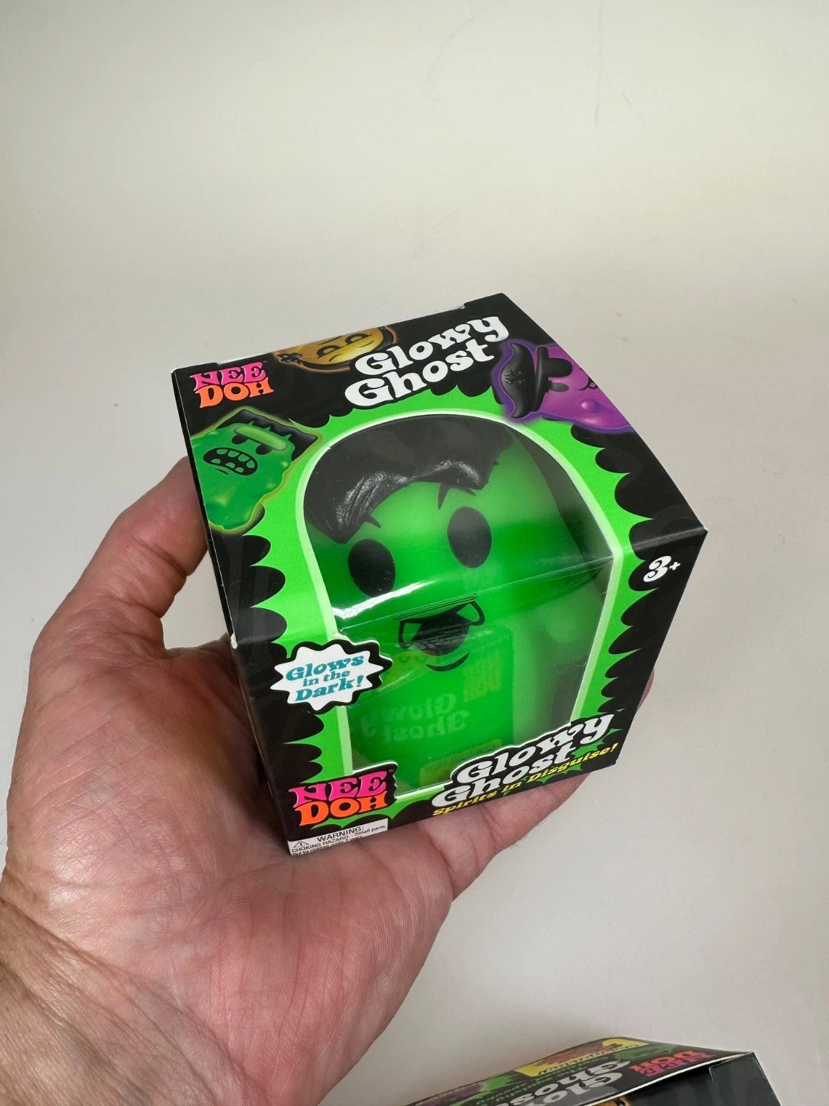 2026-NeeDoh GLOWY GHOST Costumed Glow-in-the-Dark Squishy Squeeze Toy RANDOM