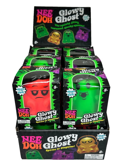 2026-NeeDoh GLOWY GHOST Costumed Glow-in-the-Dark Squishy Squeeze Toy RANDOM