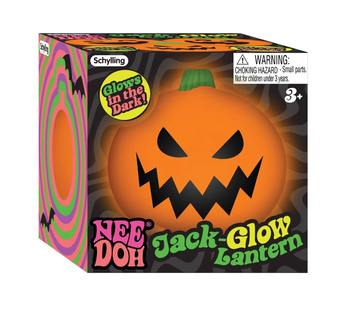 NEW 2026 - NeeDoh JACK-GLOW-LANTERN Glow-in-the-Dark Squishy Squeeze Toy RANDOM