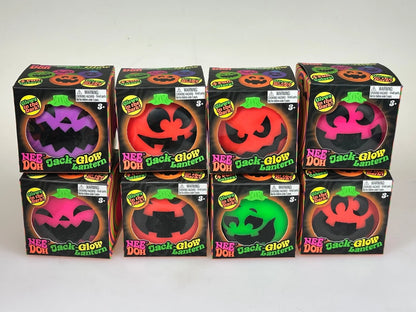 NEW 2026 - NeeDoh JACK-GLOW-LANTERN Glow-in-the-Dark Squishy Squeeze Toy RANDOM