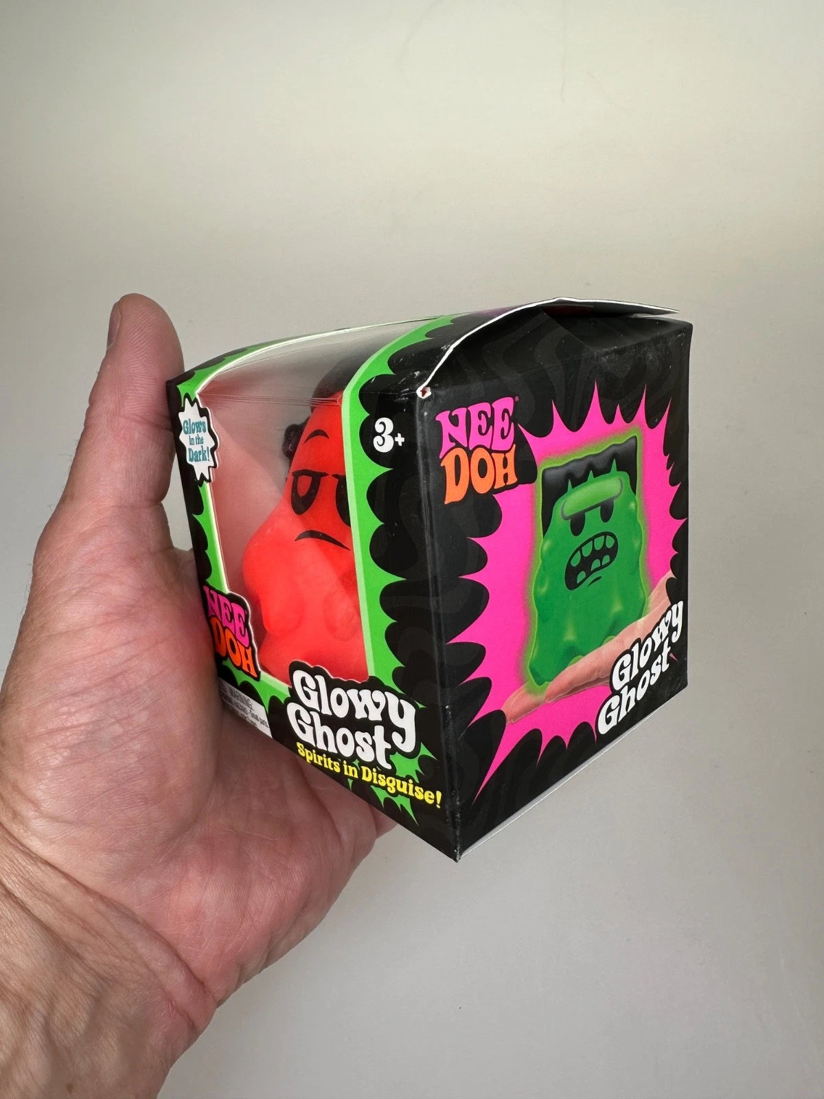 2026-NeeDoh GLOWY GHOST Costumed Glow-in-the-Dark Squishy Squeeze Toy RANDOM