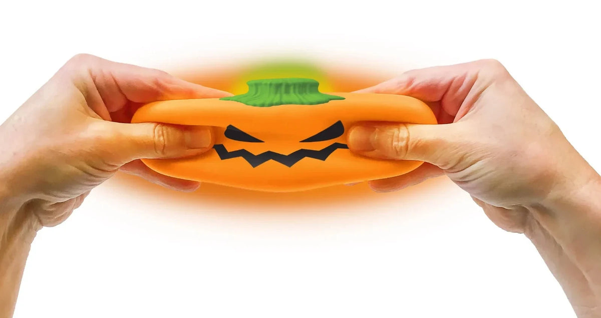NEW 2026 - NeeDoh JACK-GLOW-LANTERN Glow-in-the-Dark Squishy Squeeze Toy RANDOM