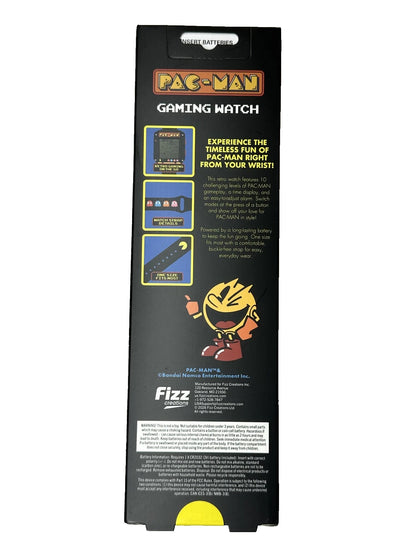 PAC-MAN Electronic Digital LCD/LED Game Wrist Watch Works/New/Sealed Box