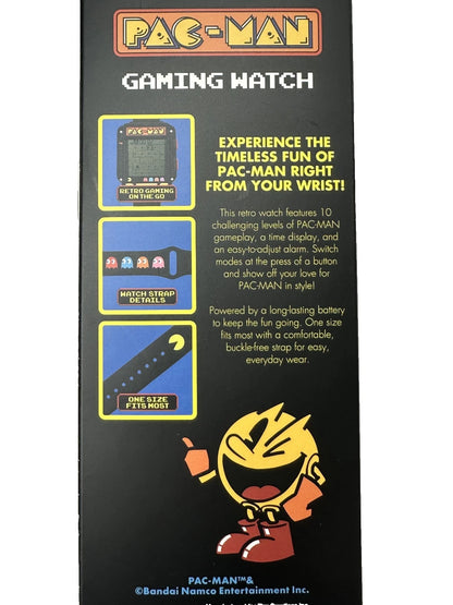 PAC-MAN Electronic Digital LCD/LED Game Wrist Watch Works/New/Sealed Box