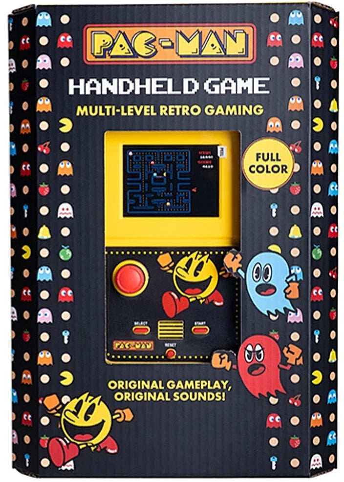 PAC-MAN Handheld Multi-Level Retro Arcade Game Color LCD Joystick Thumb Control