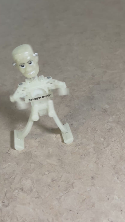 GLOW in the dark FRANKENSTEIN Noggin Bops Dancing Z-Wind-Up Toy TOMY